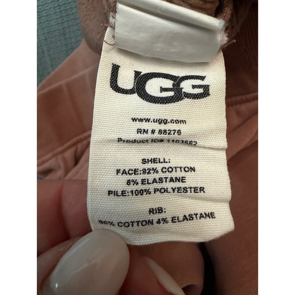 UGG‎ Ericka Relaxed Jogger Pants Dusty Rose Pink Cotton Fleece Lined Large - Picture 4 of 7